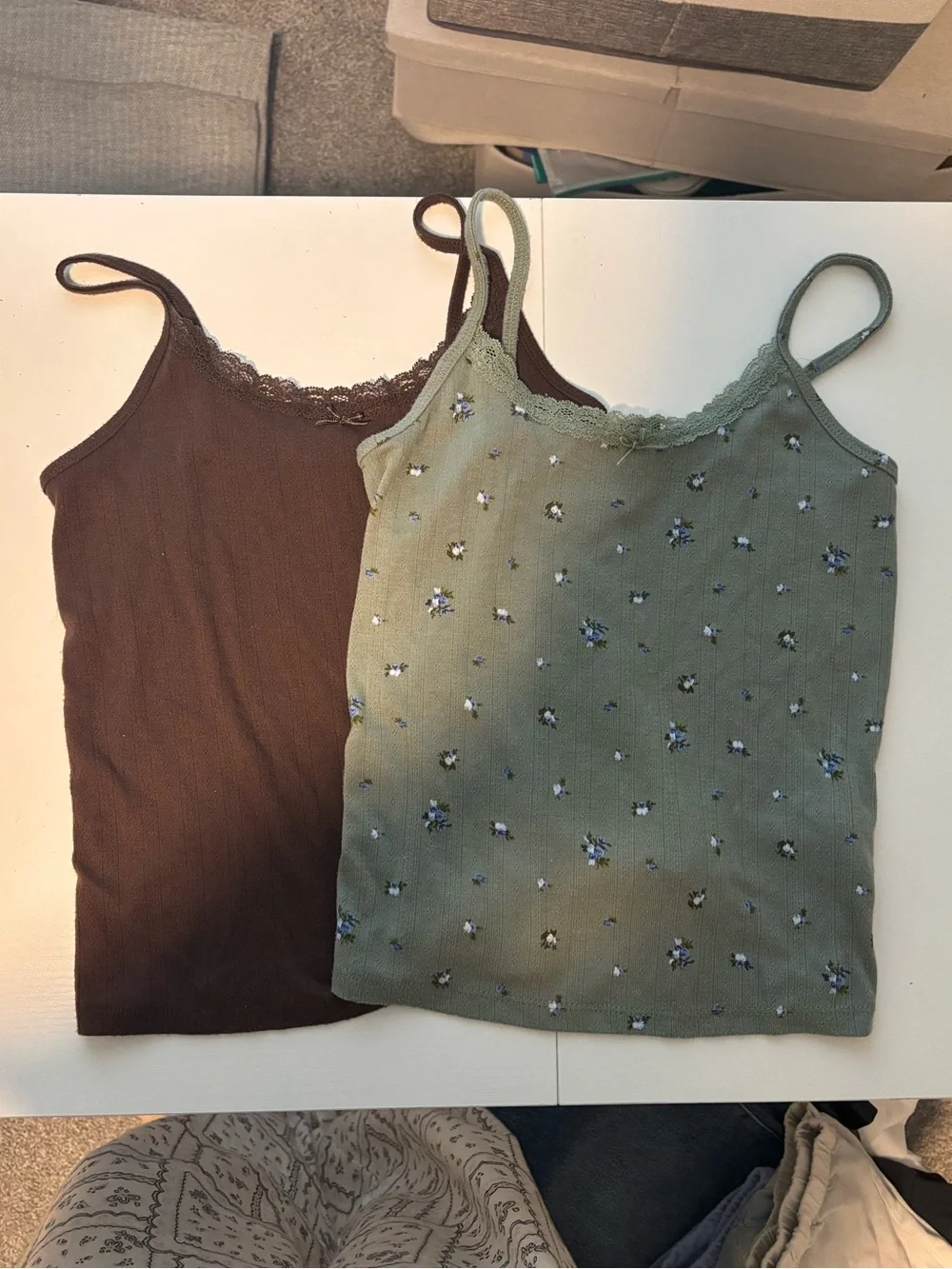 Target Wild Fable Set of 2 Lace Trim Tank Top! - Picture 1 of 4